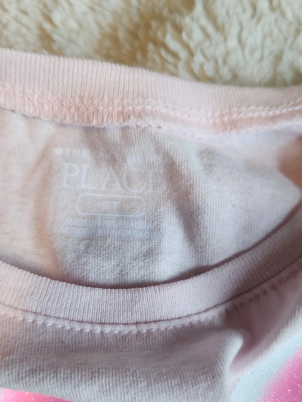The Children's Place Pink Bunny Graphic T-Shirt